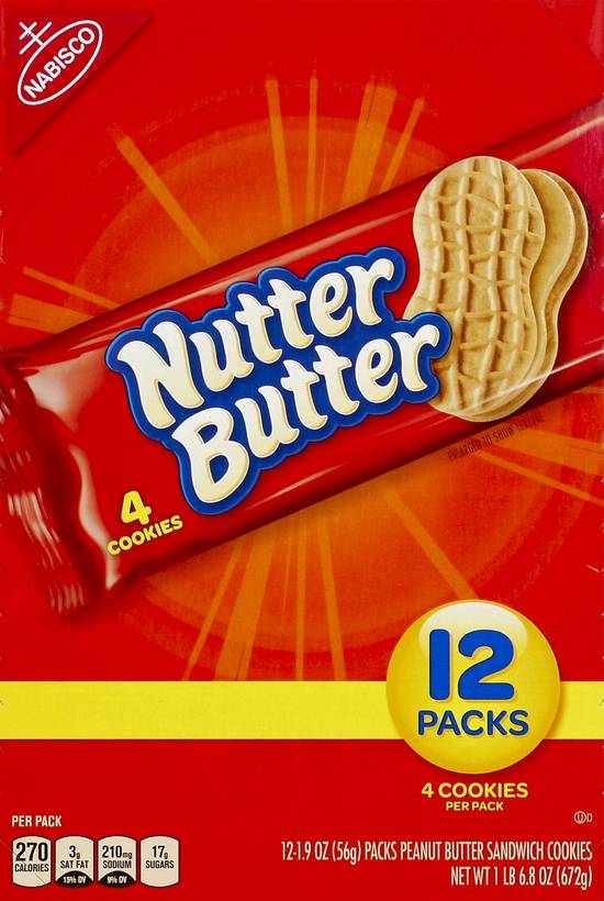 Nutter Butter Peanut Butter Sandwich Cookies