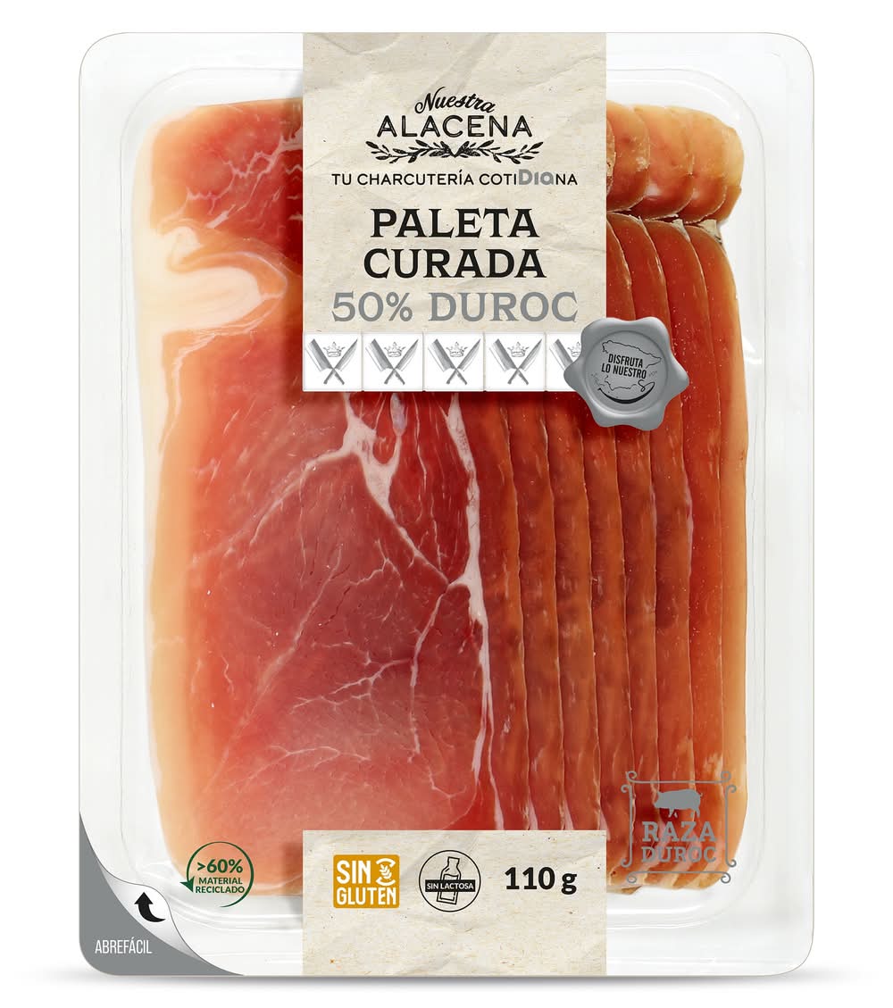 Paleta Curada 50% Duroc Nuestra Alacena De Dia Bandeja 110 G
