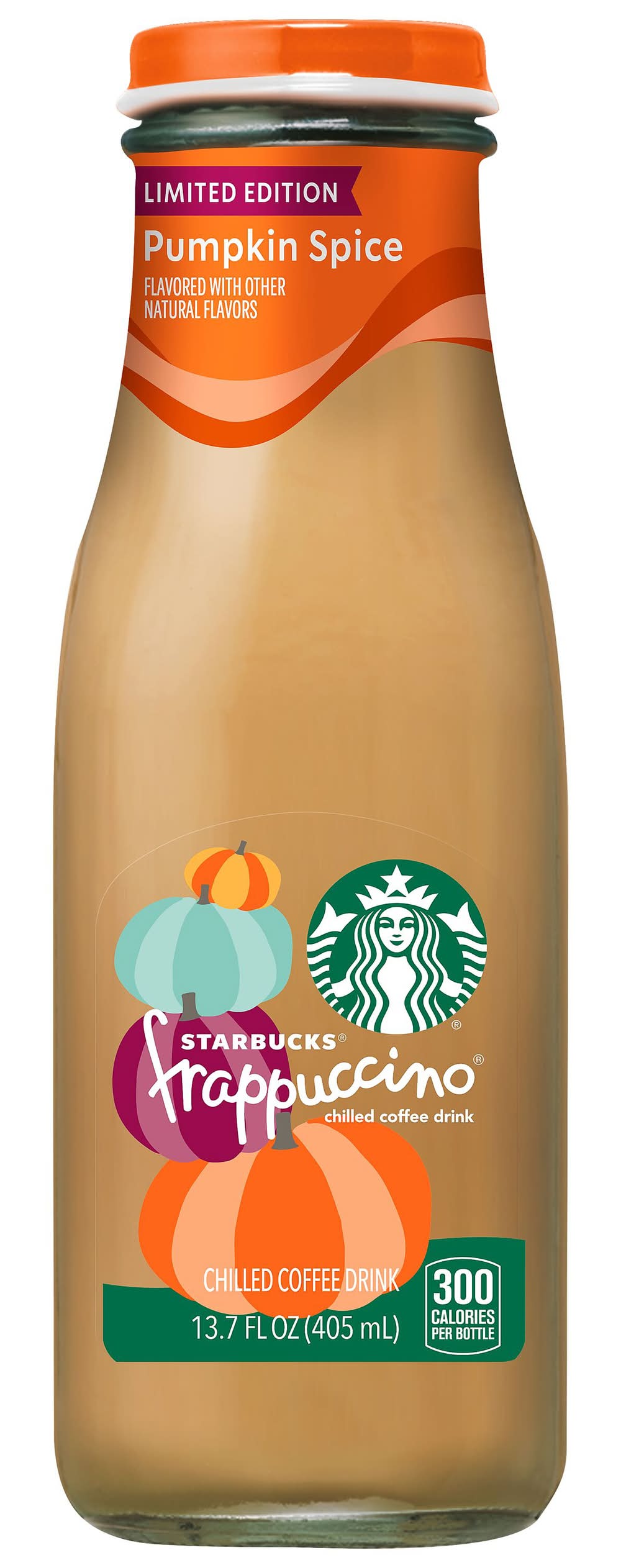 Starbucks Frappuccino Chilled Coffee Drink, Pumpkin Spice (13.7 fl oz)