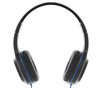 Sentry Wired Headphones & Earbuds (black & slate blue )