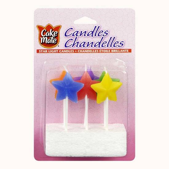 Cakemate Cake Mate Candle Star Light (pkg of 6)