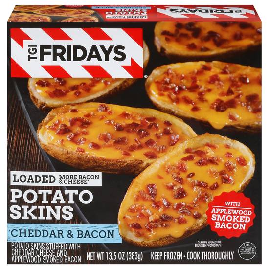 Tgi Fridays Loaded Potato Skins With Cheddar & Bacon