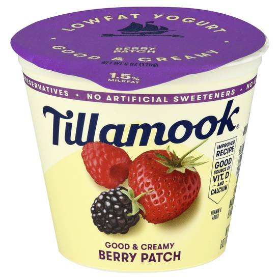 Tillamook Good & Creamy Berry Patch Yogurt (6 oz)