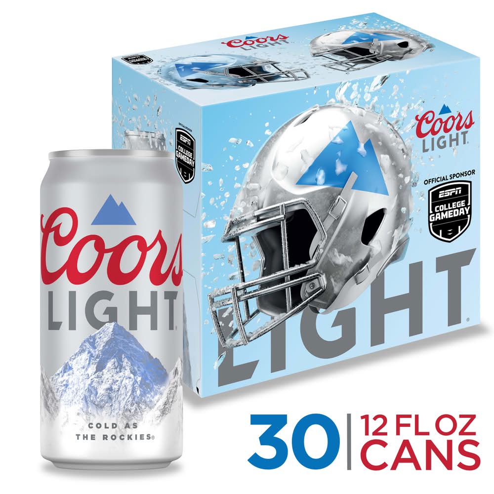 Coors Light American Style Lager Beer (30 x 12 fl oz)