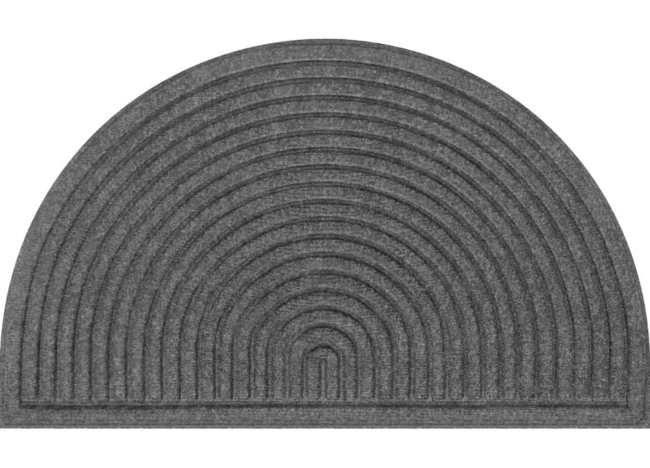 Semi-Circular Doormat, Gray
