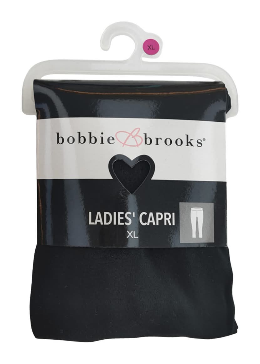 Bobbie Brooks Capri Pant, Women, XL, Core Black