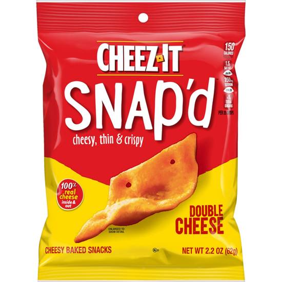 Cheez-It Snap'd Double Cheese Cheesy Baked Snacks 2.2oz