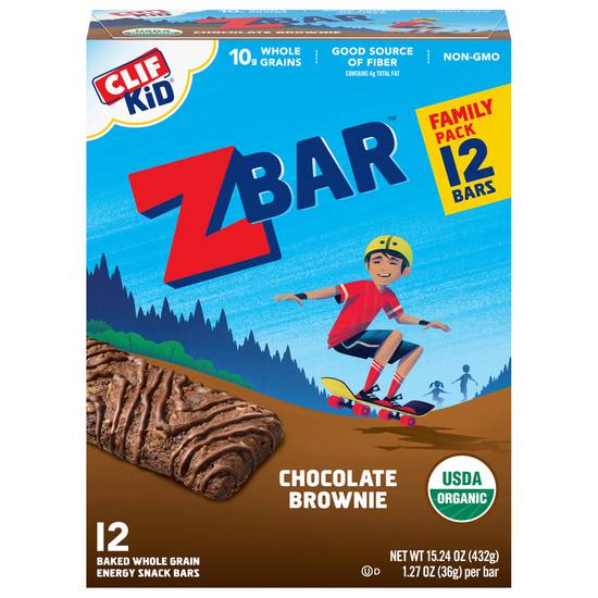 Clif Kid Family pack Snack Bars (12 ct ) (chocolate brownie)