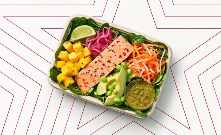 Roasted Salmon & Mango Protein Plate