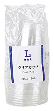 LW クリアカップ(275ml×15個)