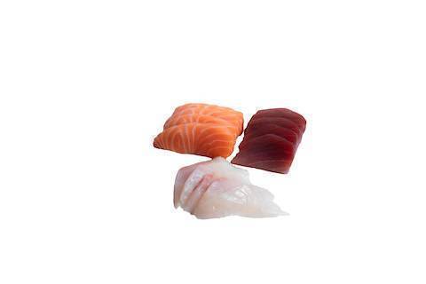 Trio de sashimi saumon thon daurade
