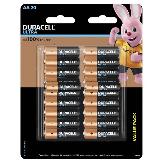 Duracell Plus AA Alkaline Batteries 20 Pack