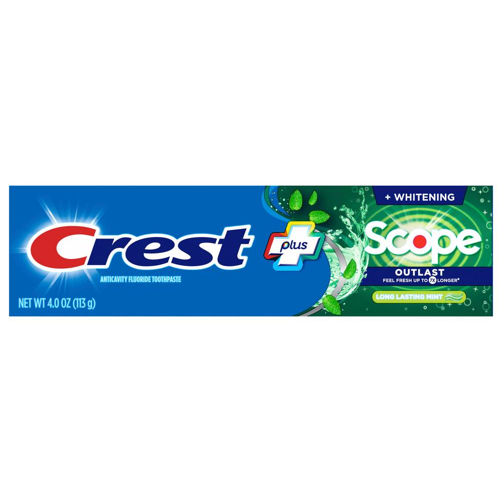 CREST Scope Outlast Complete Whitening Mint Toothpaste (4 oz)