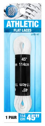 Shoe Gear Athletic Flat Laces, 45 in, White