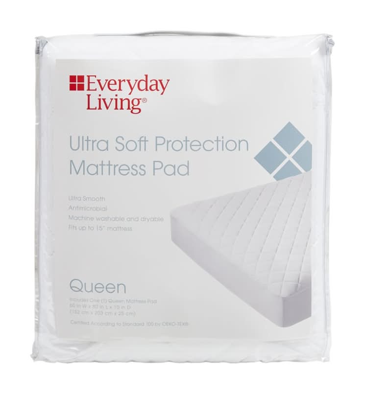 Everyday Living Ultra Soft Mattress Pad, Queen, White