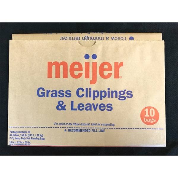 Meijer Paper Lawn and Leaf Bags (10 ct)