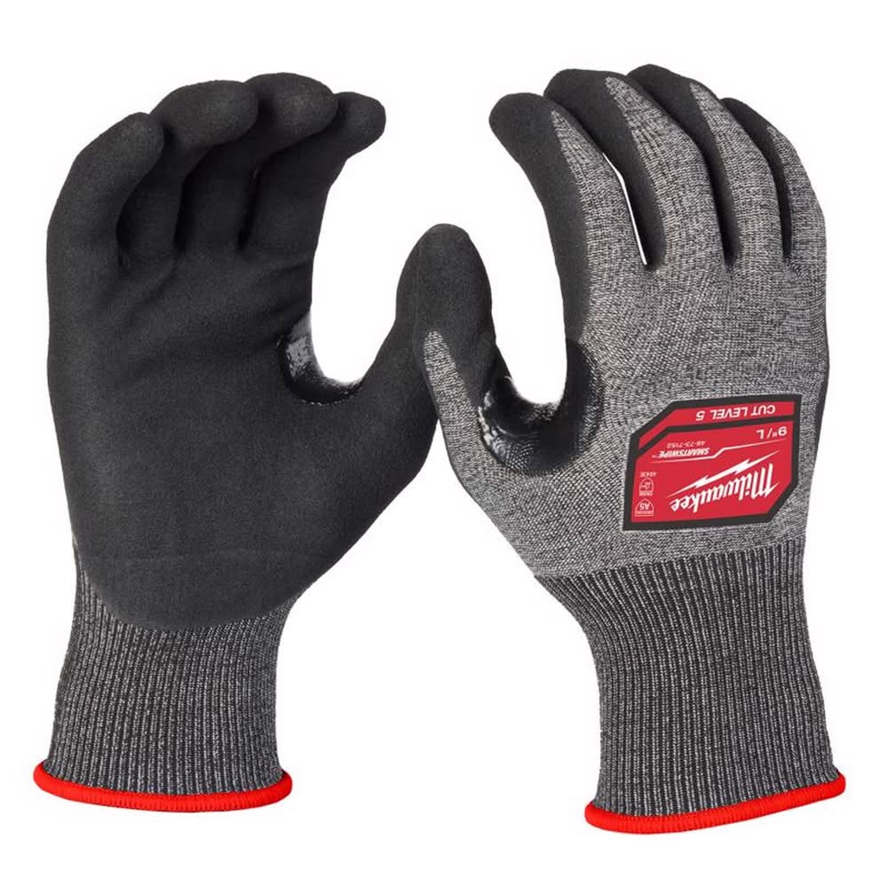 Milwaukee Men'S Dipped Gloves Black L 1 Pair