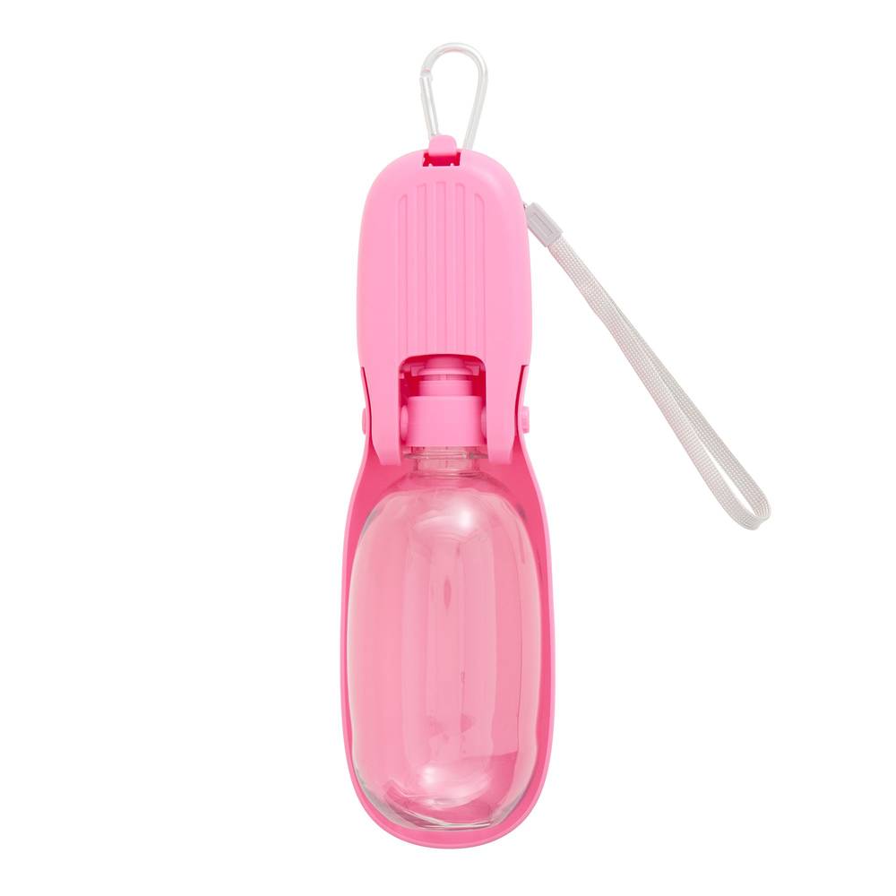 Top Paw 2-In-1 Water Bottle & Food Dispenser, Pink