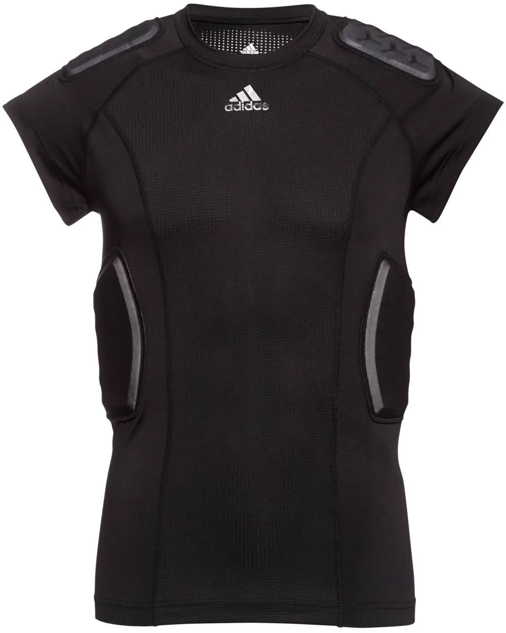 adidas Force Integrated Padded Football Shirt - Adult (Black, S)