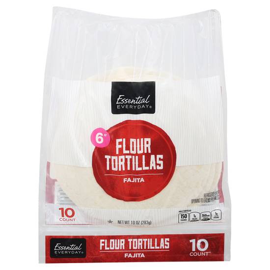 Essential Everyday 6" Fajita Flour Tortillas (10 ct)