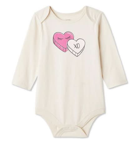 George Baby Girls' Graphic Bodysuit (Color: Natural, Size: 12-18 Months)