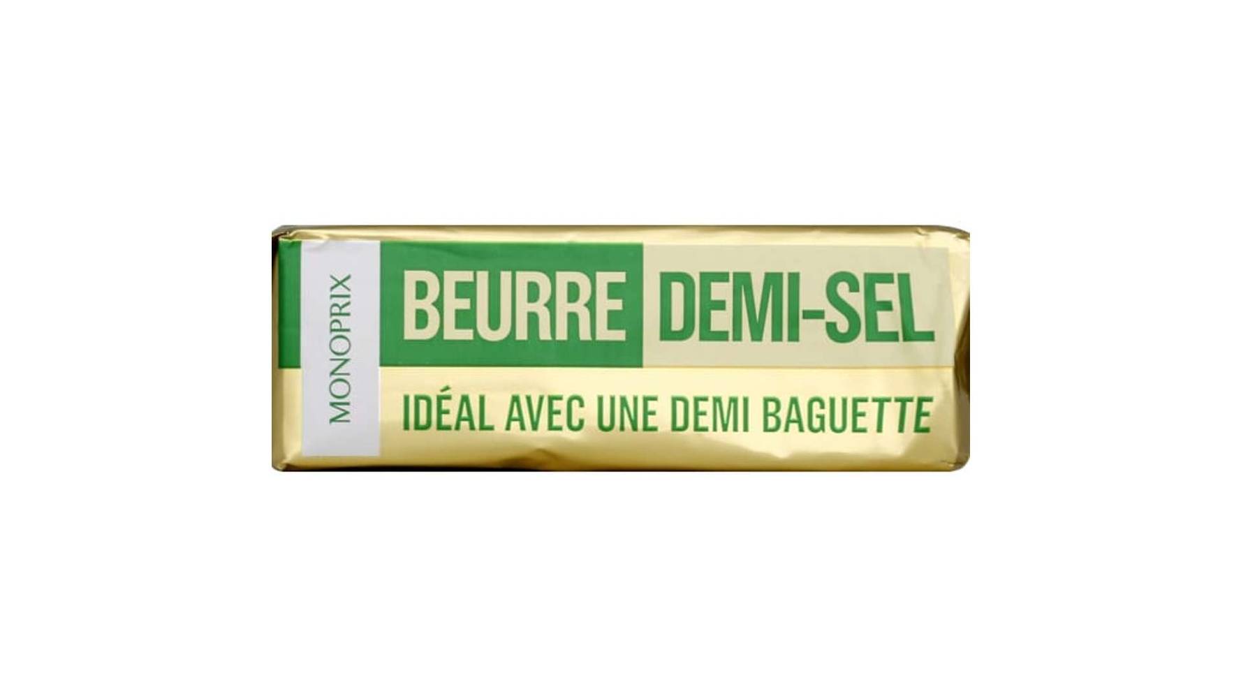 Monoprix Beurre demi-sel La plaquette de 250 g