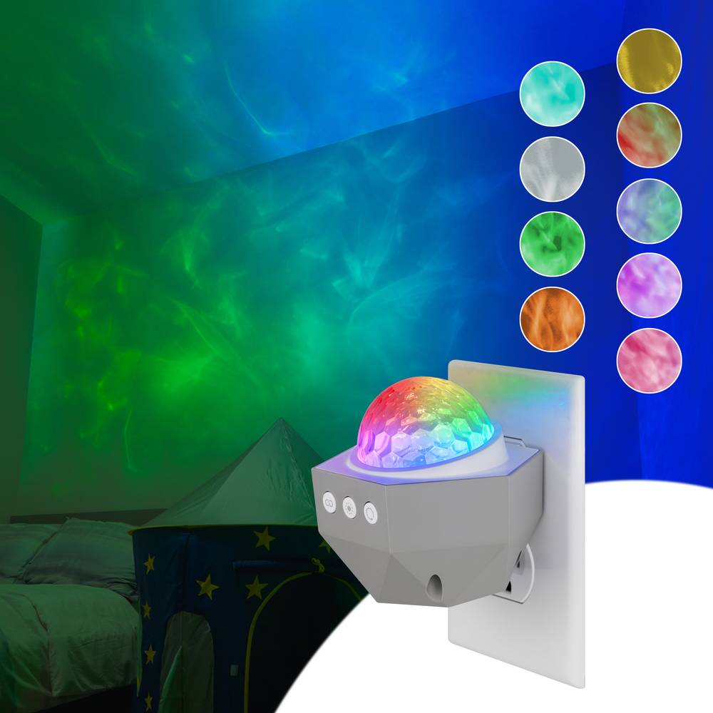 Enbrighten Galaxy Wave Color Changing LED Auto On/Off Night Light | 70334-T1