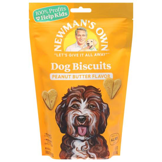 Newman's Own Dog Biscuits Peanut Butter Flavor Medium Size (10 oz)