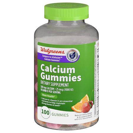 Walgreens Variety Flavor Calcium + Vitamin D Gummies