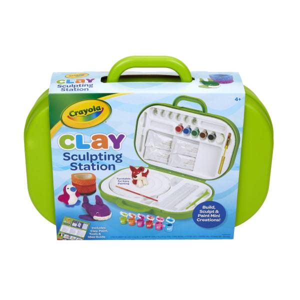 Crayola Clay Scultping Station, Art Set For Kids, Gift For Ages 4, 5, 6, 7