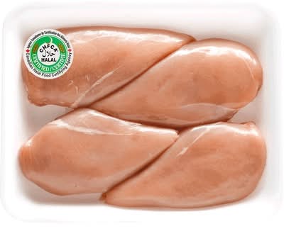 Poitrine De Poulet Désossée Et Sans Peau Halal, Format Club / Halal Chicken Breast, Club Pack Boneless Skinless