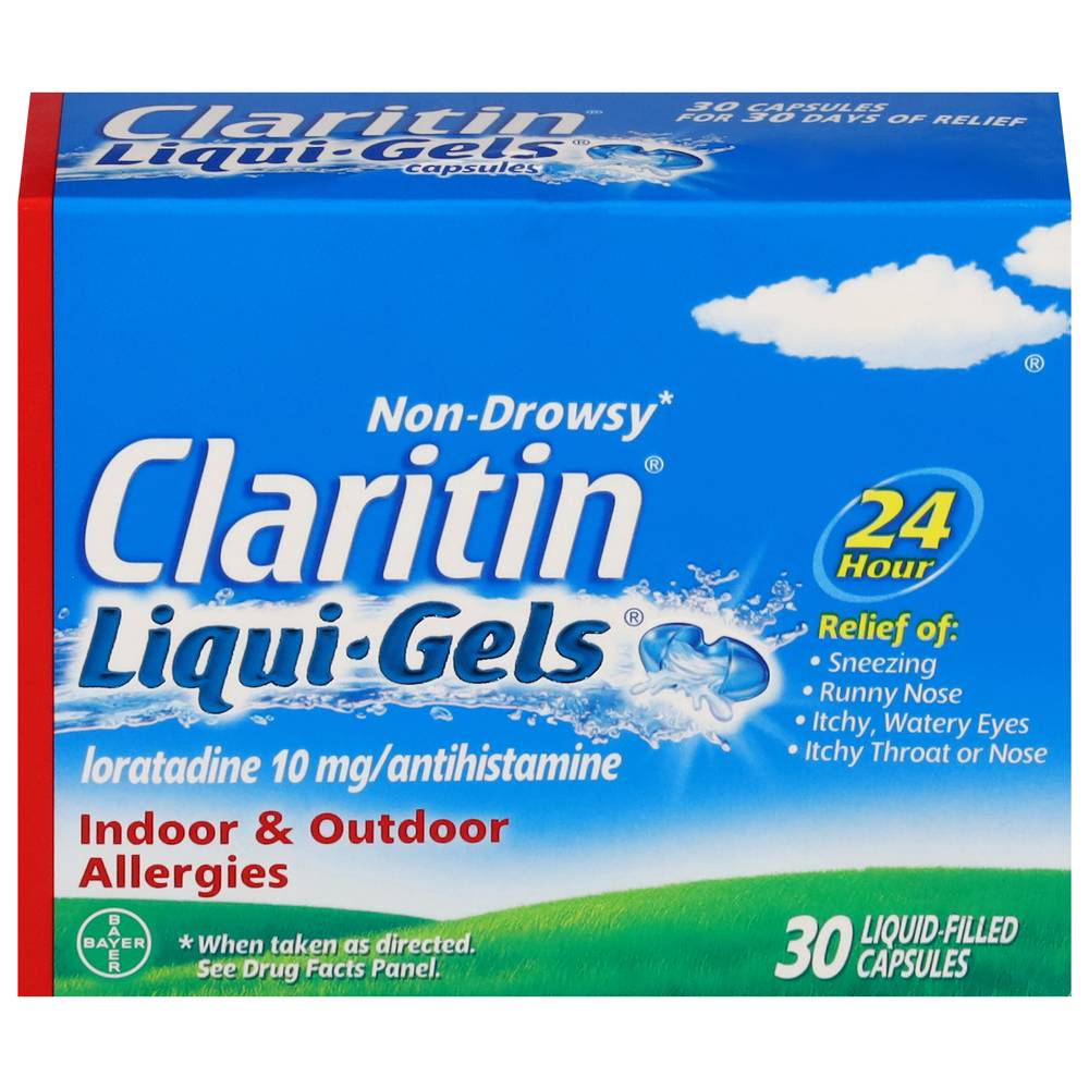 Claritin 24 Hr Non-Drowsy Indoor & Outdoor Allergy Relief (30 ct)