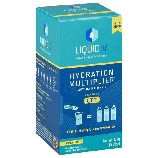 Liquid I.v. Hydration Multiplier Lemon Lime Electrolyte Drink Mix (10 ct)