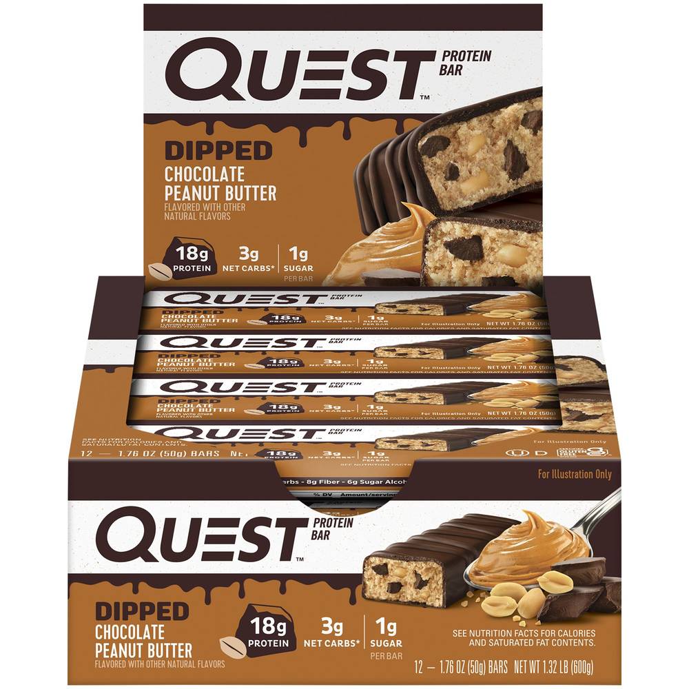 Quest Bar - Dipped Chocolate Peanut Butter(12 Bar(S))