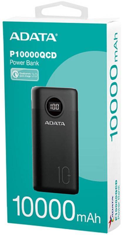 威剛PD+QC快充行動電源(黑)10000mAh#4710273779669