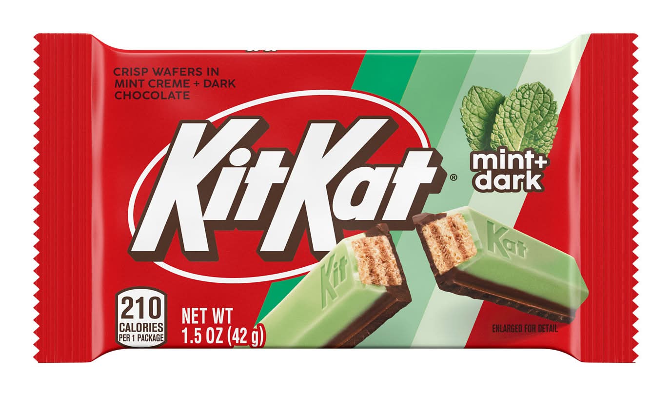 KitKat Duos Crisp Wafers, Mint+Dark Chocolate (1.5 oz)