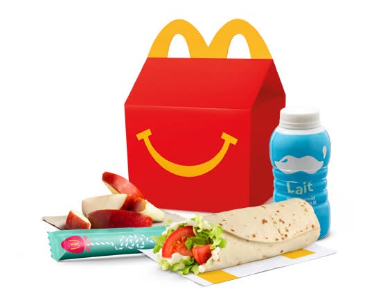 Joyeux festin Wrap-éclair laitue et tomate - pommes [230-340 Cal]