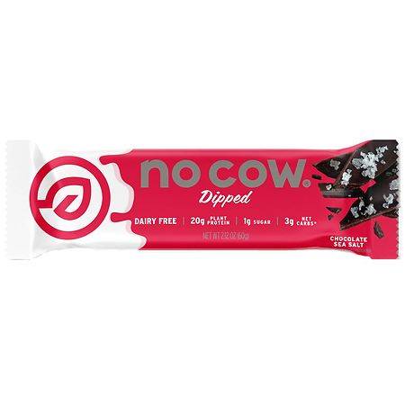 No Cow Dipped Chocolate Sea Salt Protein Bar