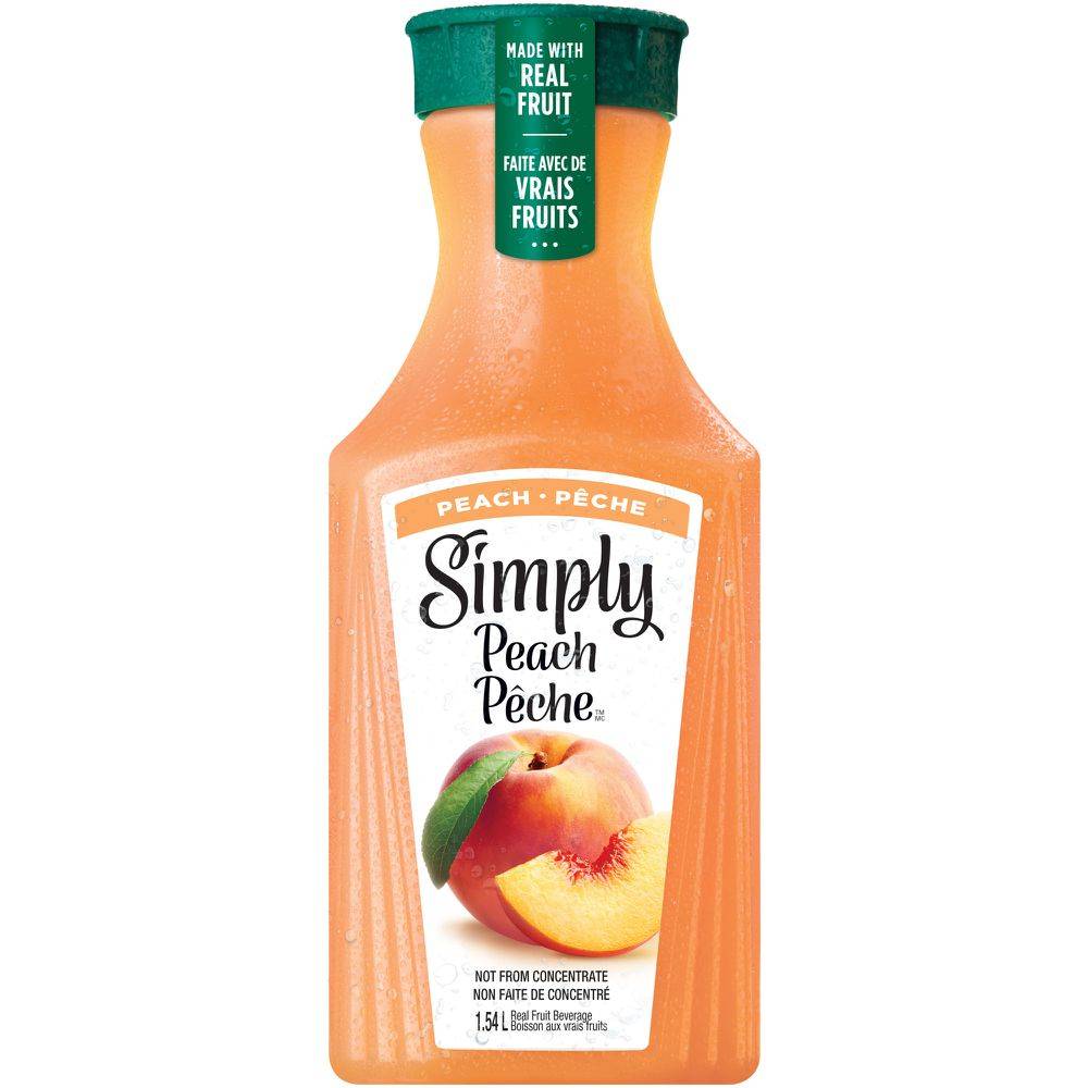 Simply boisson à saveur de pêche (1,54 l) - peach juice (1.54 l)