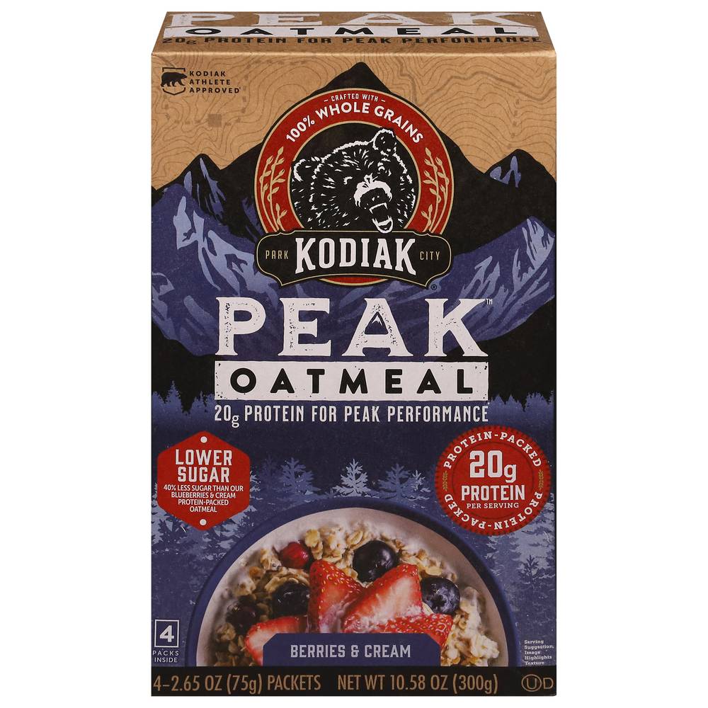 Kodiak Peak Oatmeal (4 ct) (berries-cream)