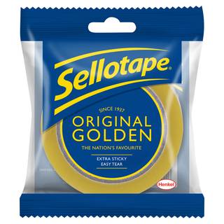 Sellotape Original Golden Sticky Tape Roll 24mm x 50m