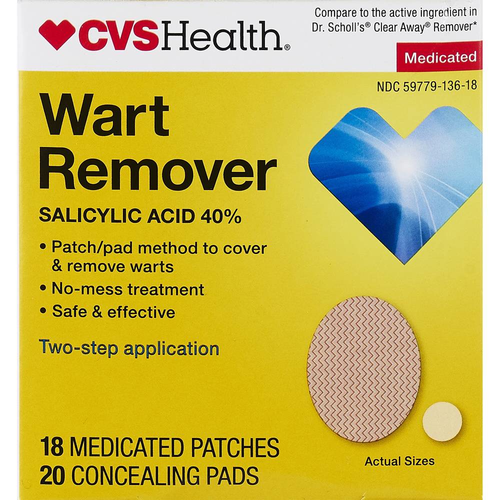 Cvs Health Wart Remover Medicated Discs (38 ct)