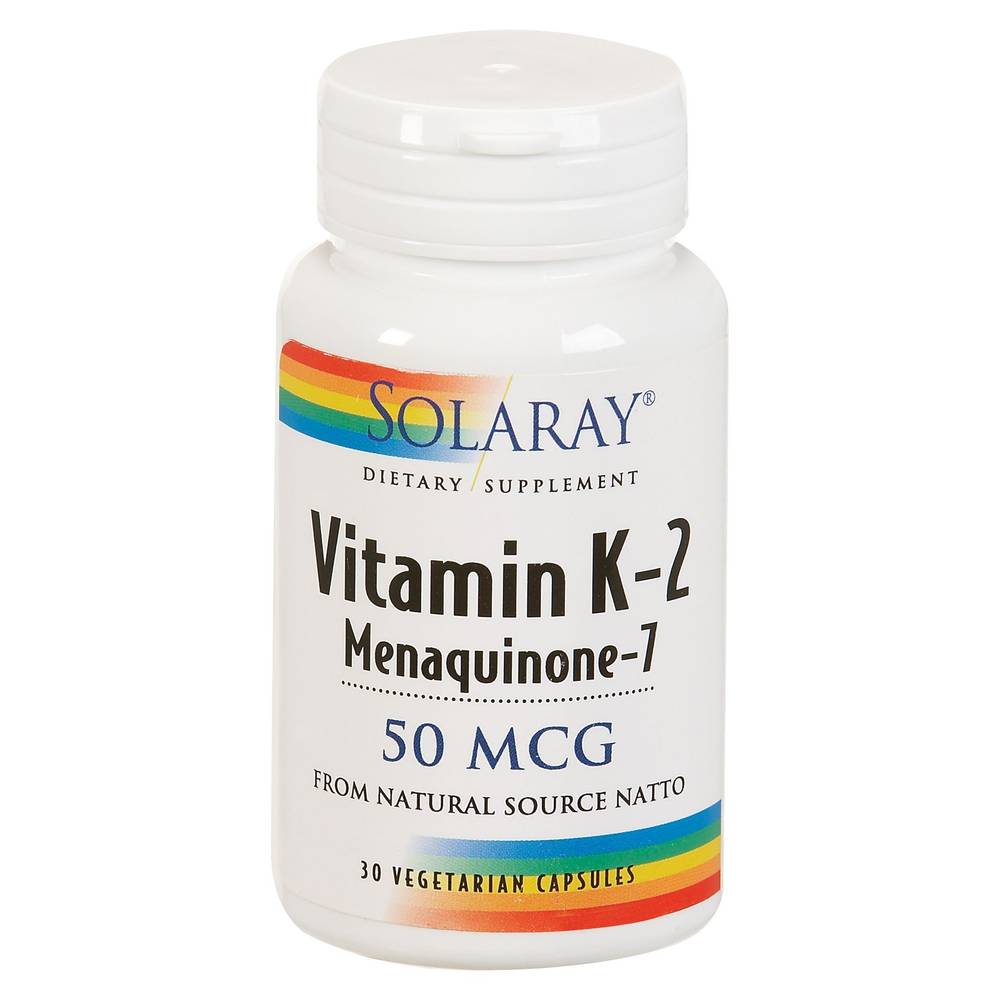Vitamin K2 Menaquinone-7 50 Mcg - (30 Vegetarian Capsules)