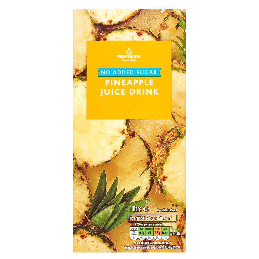 Morrisons No Added Sugar Pineapple Juice (1L)