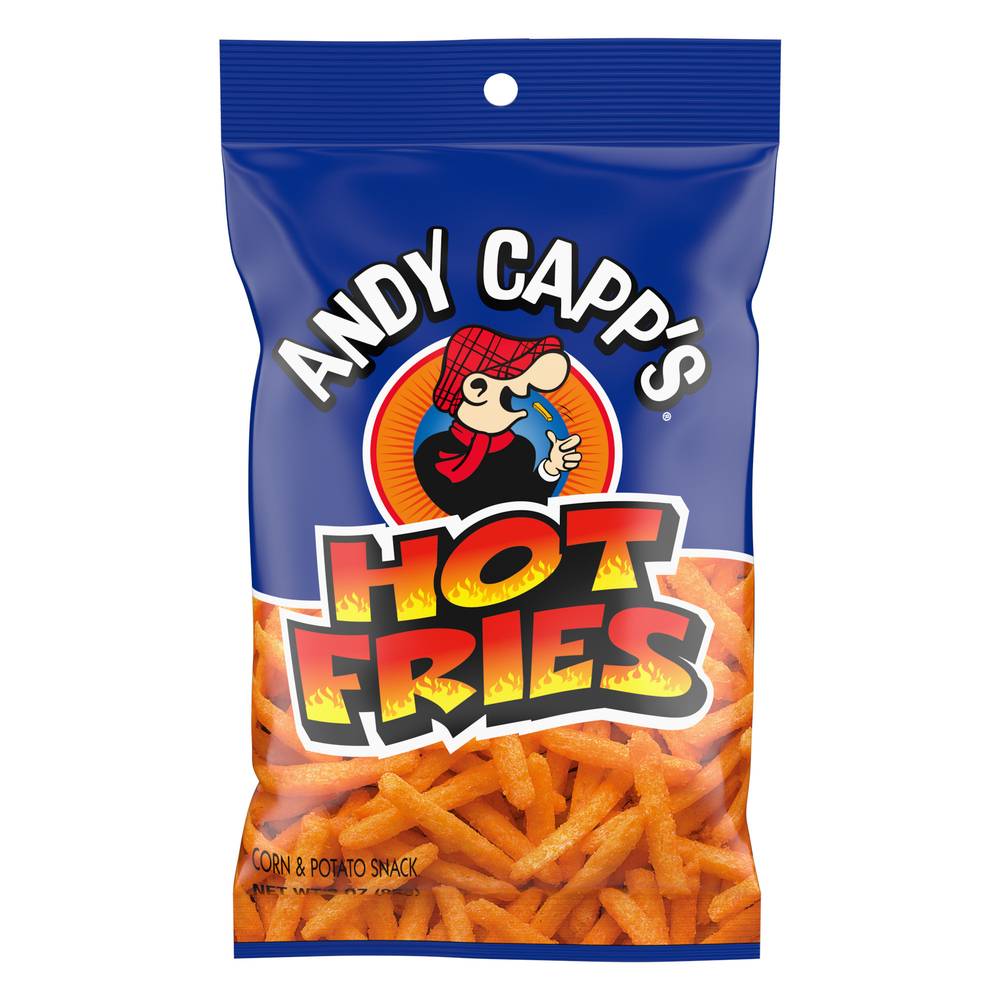 Andy Capp's Corn & Potato Hot Fries, Corn - Potato (3 oz)