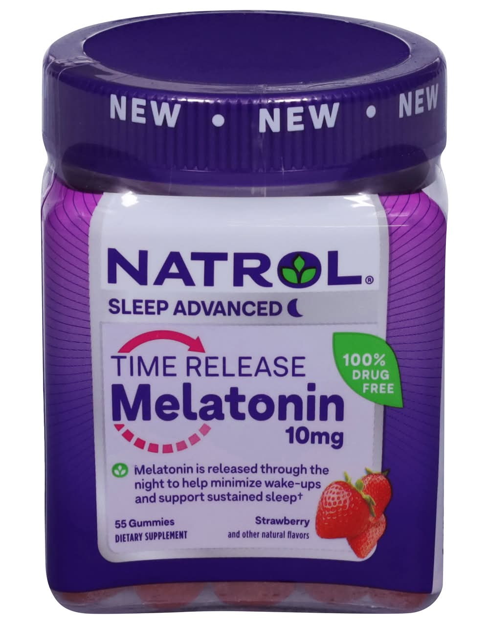 Natrol Sleep Advance Melatonin Gummies, Strawberry (55 ct)