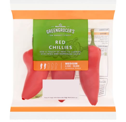 Morrisons Red Chillies (50g)