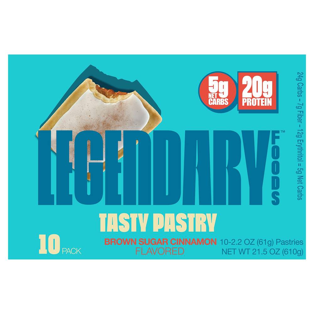 Legendary Foods Brown Sugar Cinnamon Flavored Tasty Pastry (10 ct)