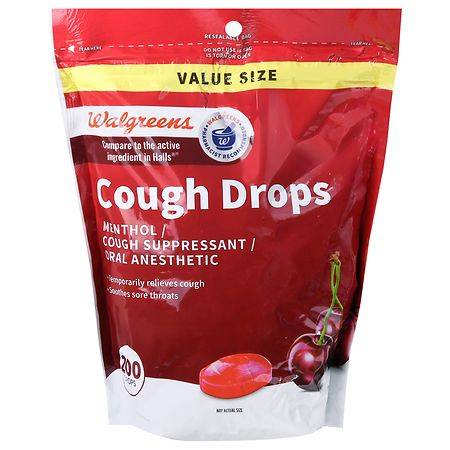 Walgreens Cough Drops Cherry (200 ct)