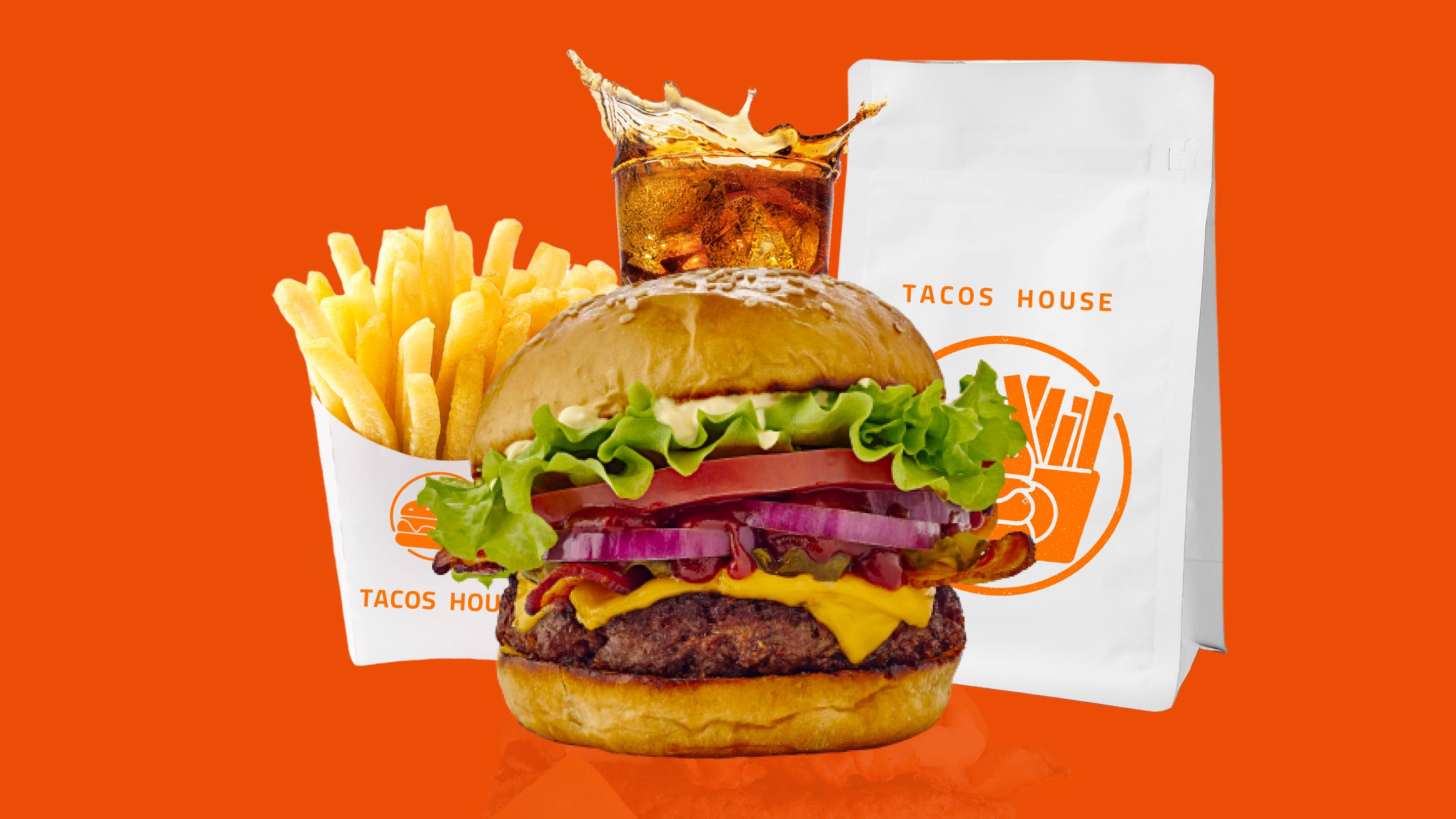 Menu smash classic burger